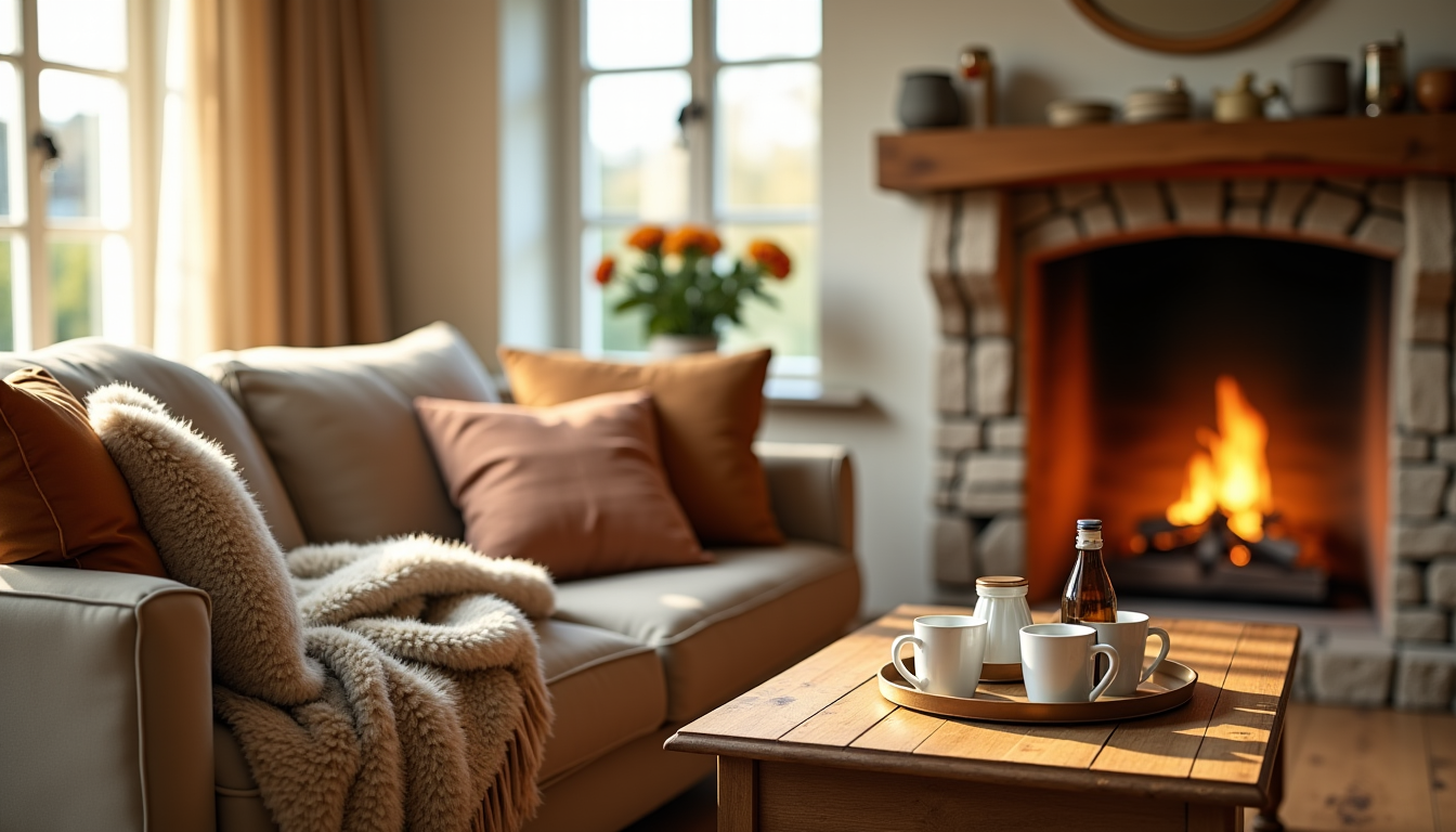 Ambiance cocooning pour un intérieur chaleureux et accueillant