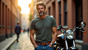 Style motard, Tee-shirt vintage, Mode homme, Look vintage